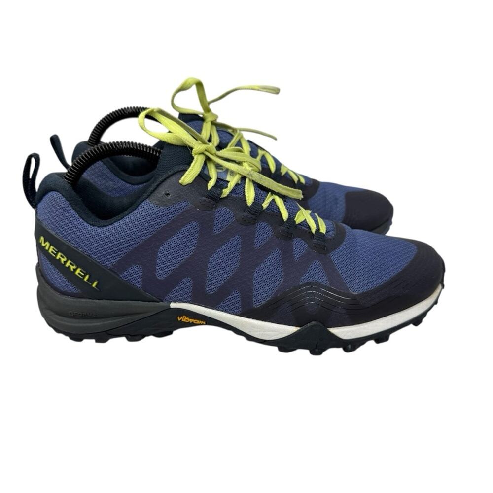 MERRELL Women's Siren 3 Ventilator Trail Hiking Shoes Purple-Blue/Lime Size 8